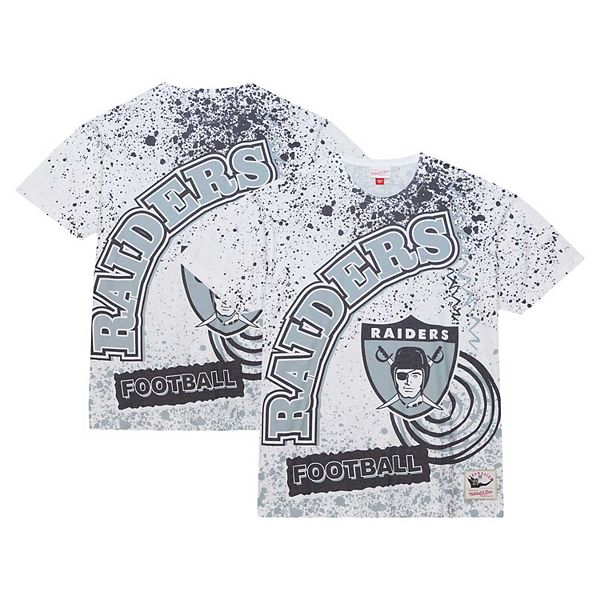 

Мужская белая футболка las vegas raiders team burst sublimated Mitchell & Ness