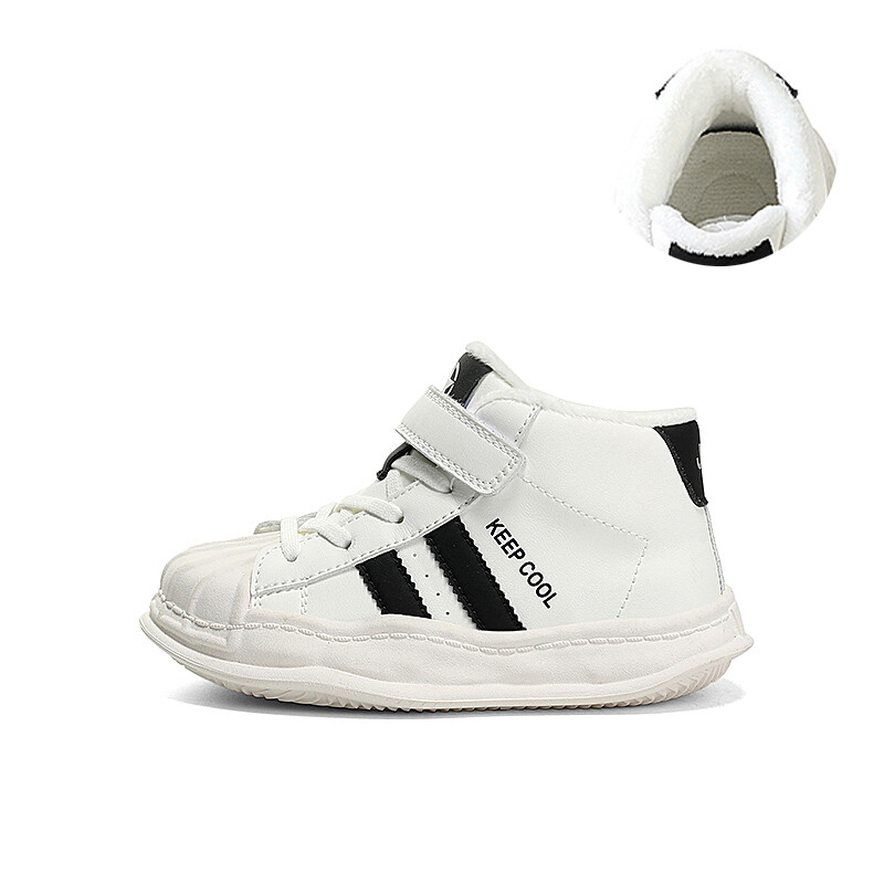 

Детские кроссовки для скейтбординга Kids Low-top Белые/черные Jeep, слоновая кость/черный