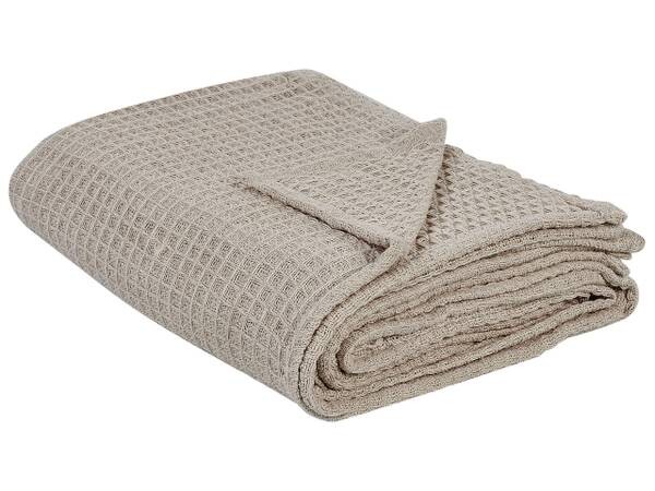 

Покрывало Beliani CHAGYL, 220x2x240 см цвет beige/taupe