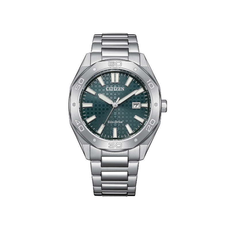 

CITIZEN Часы Solar Quartz Movement Stainless Steel Strap Watch 41 Men's Watch Green Dial, Green Dial