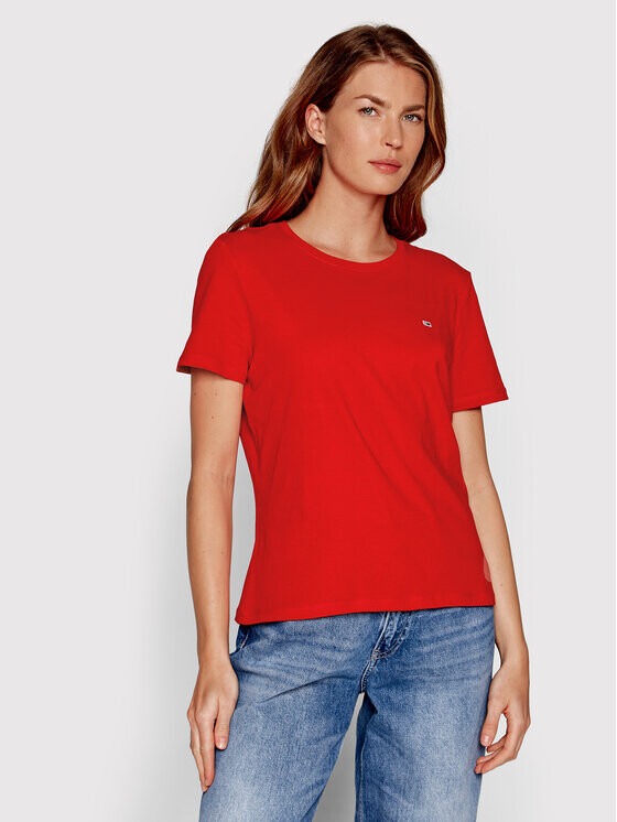 

Футболка стандартного кроя Tommy Jeans, красный