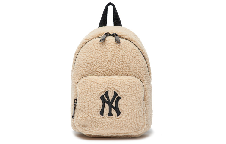 

Мини-рюкзак из шерсти женский бежевый MLB