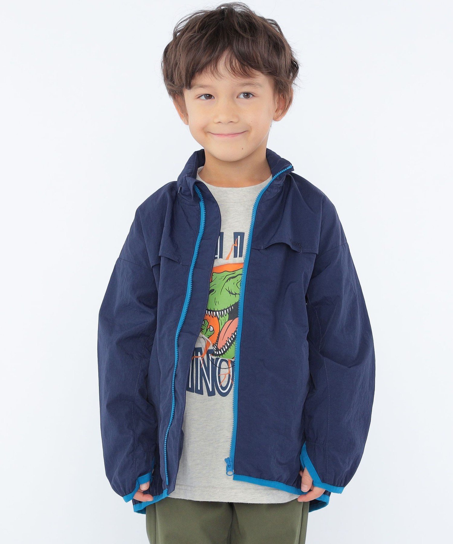 Детская толстовка на молнии SHIPS: 100~130 см / <Водоотталкивающая> SHIPS KIDS, Navy — фото 2