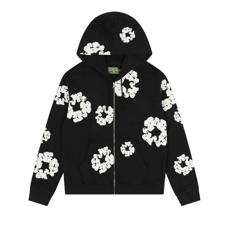 

Худи Denim Tears Cotton Wreath Zip Hoodie, Black