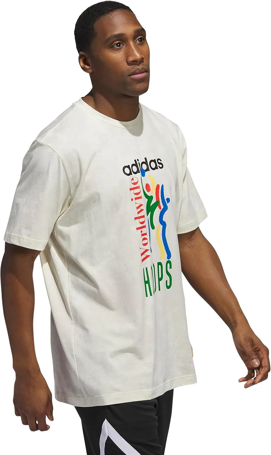 Футболка баскетбольная adidas Men's Worldwide Hoops All Over Print — фото 3