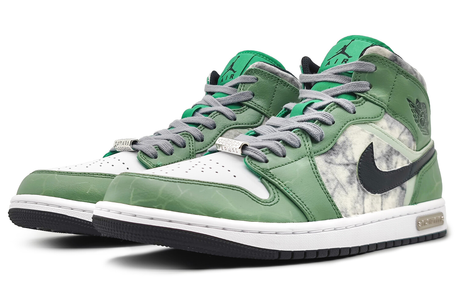 

Кроссовки Air Jordan 1 Vintage Basketball Shoes Men Mid-Top Green, Зеленый, Кроссовки Air Jordan 1 Vintage Basketball Shoes Men Mid-Top Green