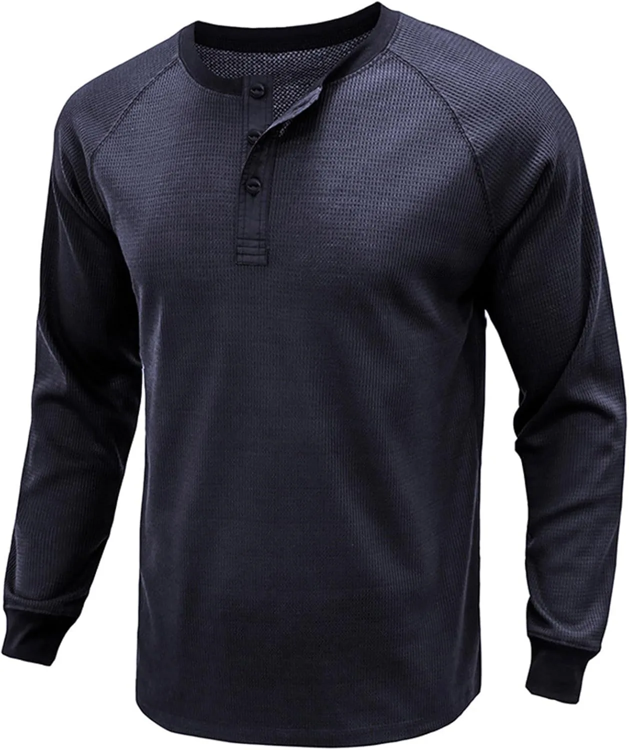 Мужская футболка с длинным рукавом Henley Regular Fit