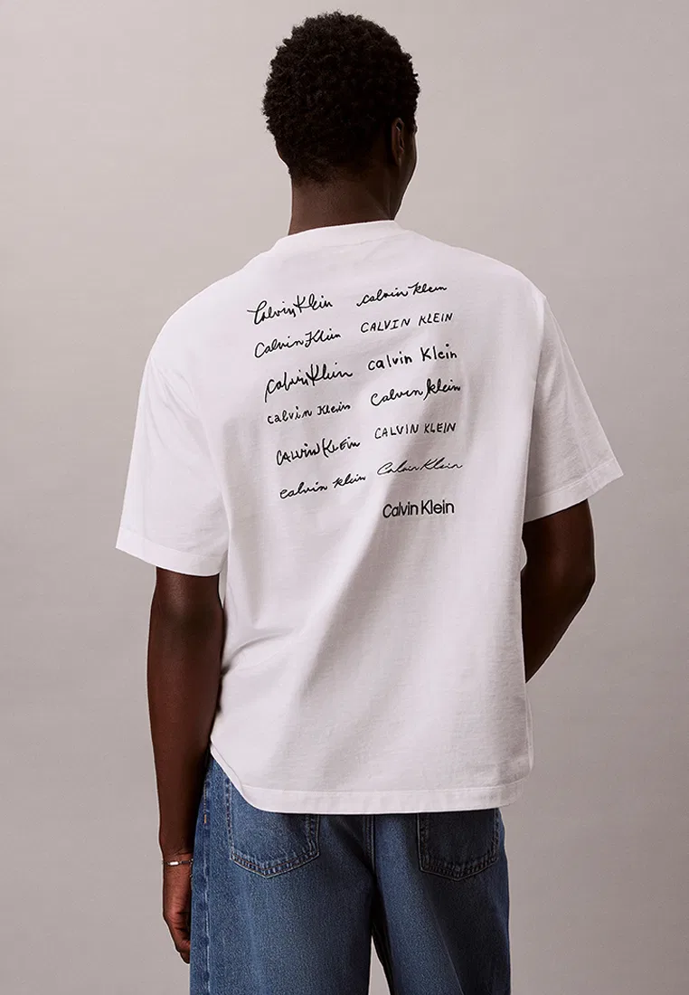 Футболка, свободный крой, Calvin Klein Jeans, ярко-белый — фото 2