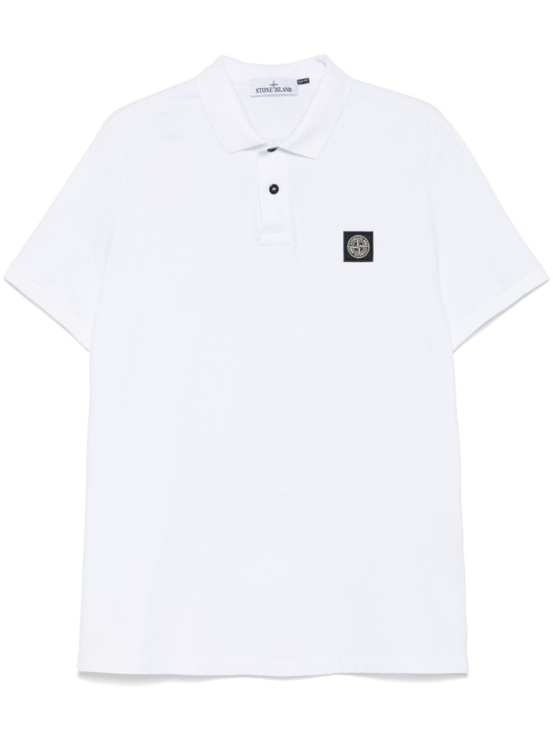 

Stone Island рубашка поло из ткани пике, белый