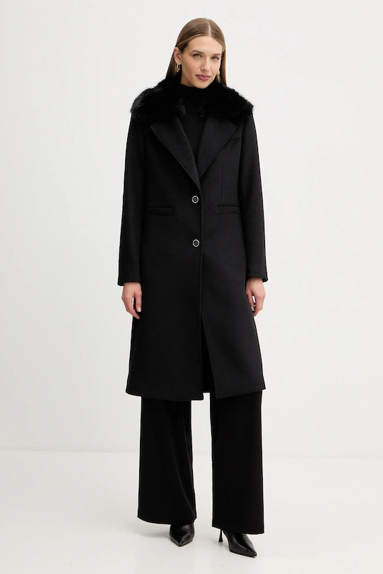 

Шерстяное пальто KAROLE Guess, черный