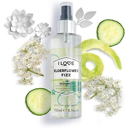 Спрей для тела с ароматом Elderflower Fizz с натуральными фруктовыми экстрактами 150 мл, I Love — фото 3