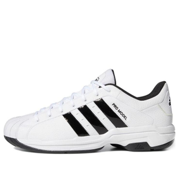 

Кроссовки pro model 2g low 'white black' Adidas, белый