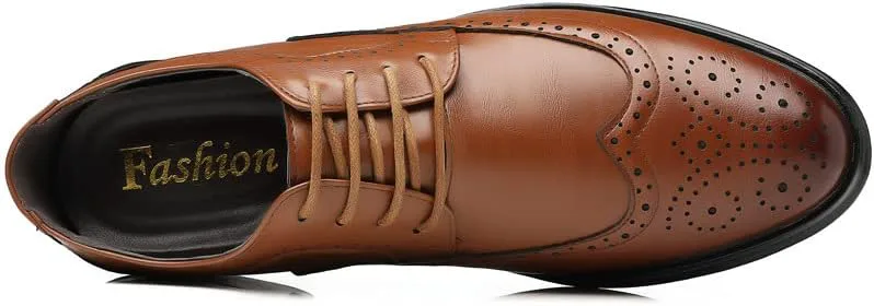 Мужские классические кожаные туфли с шнуровкой Oxfords, модные, нескользящие, для работы, дышащие, деловые и повседневные Cubicbee, белый — фото 2
