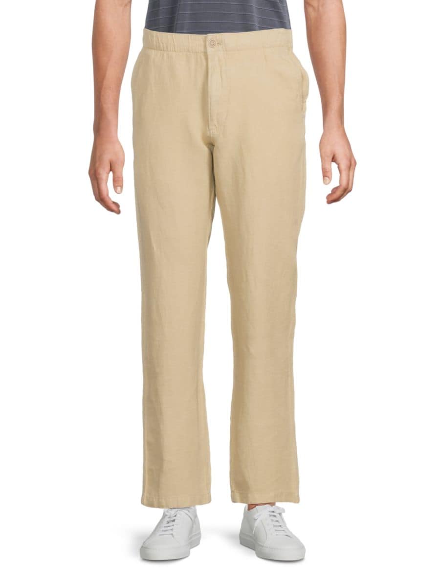 

Брюки из смесовой льняной ткани Tommy Bahama, цвет Beach Sand