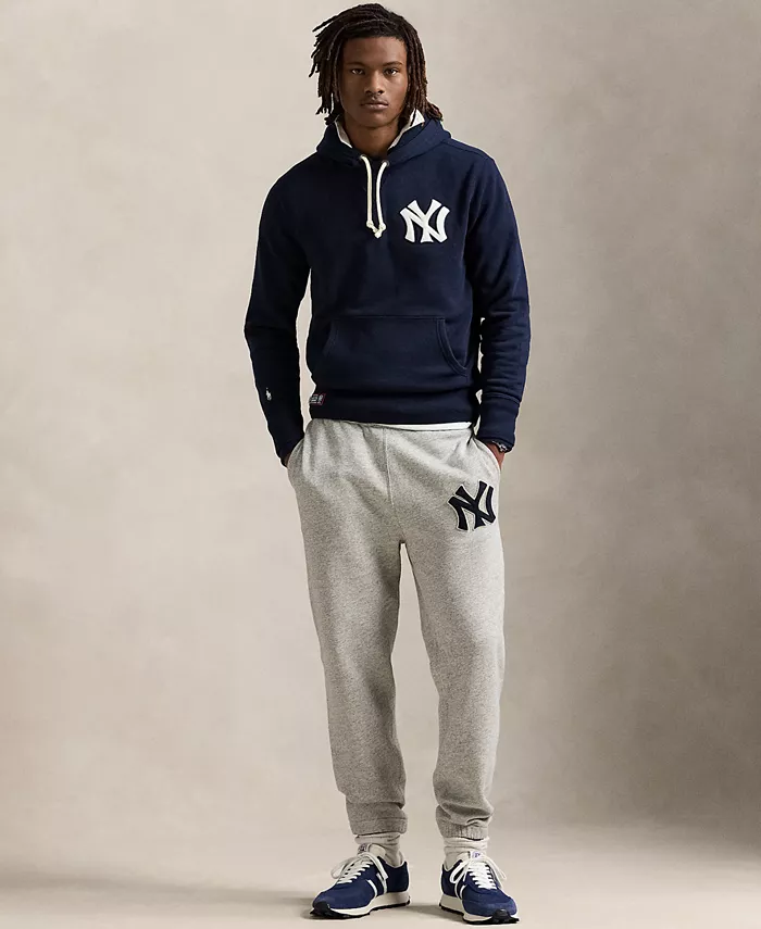 

Унисекс худи Yankees из флиса Polo Ralph Lauren, синий