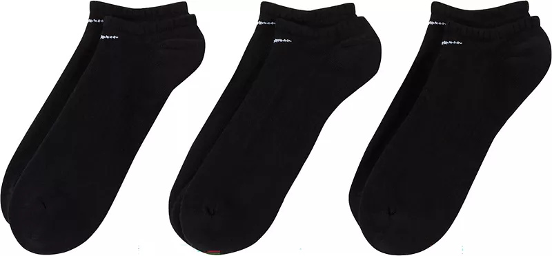 Мужские носки для гольфа Nike Dri-FIT на каждый день с мягкой подкладкой для тренировок без выступлений — 3 шт, черный — фото 2