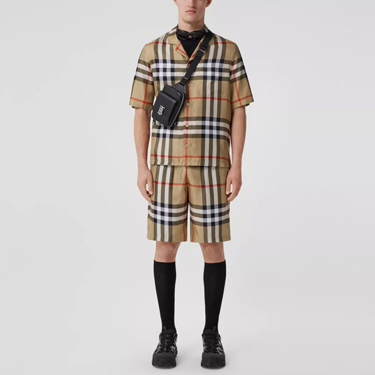 Шорты Burberry архив бежевый — фото 2