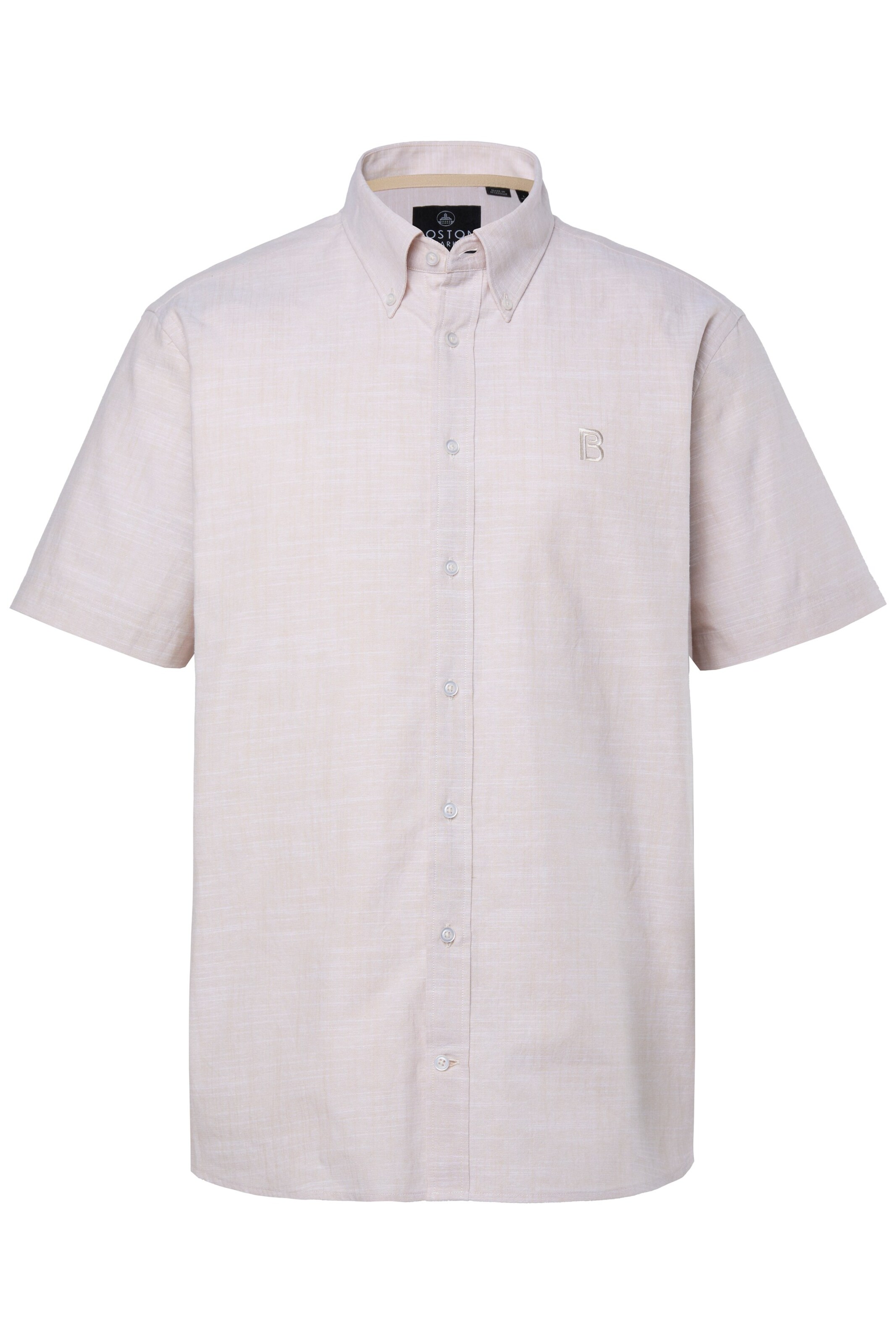 

Boston Park Рубашка на пуговицах комфортного кроя в бежевом цвете