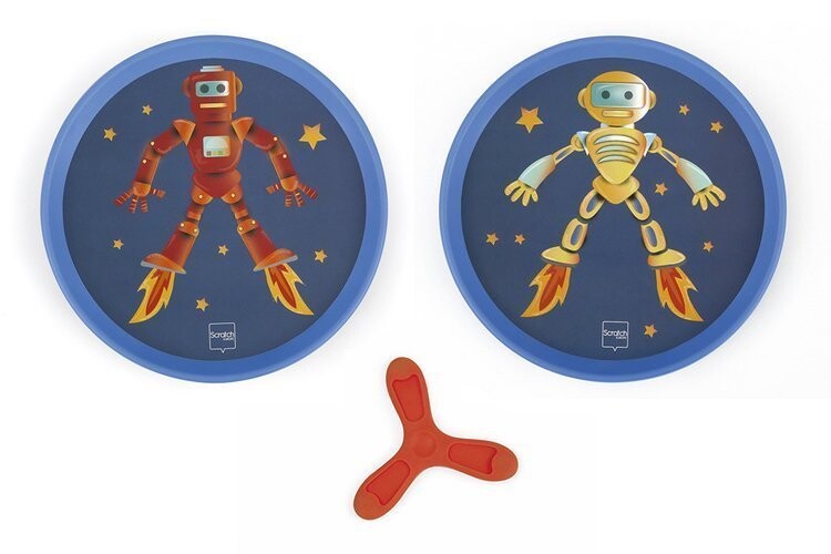 

Бросай и лови ракетки - аркадная игра Robot Scratch