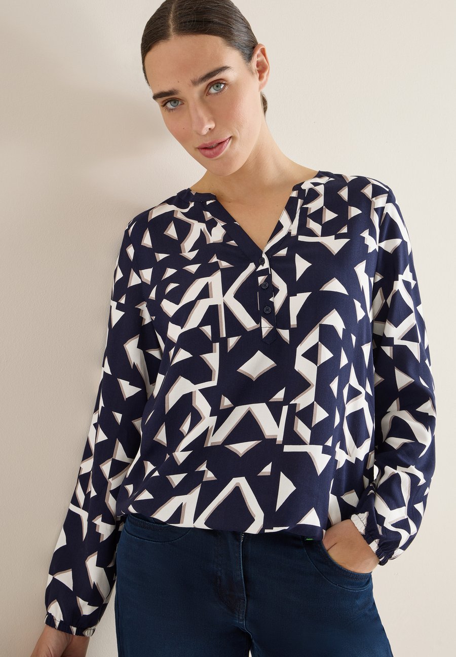 

Блуза Cecil GEMUSTERTE , Blau/Dark Blue