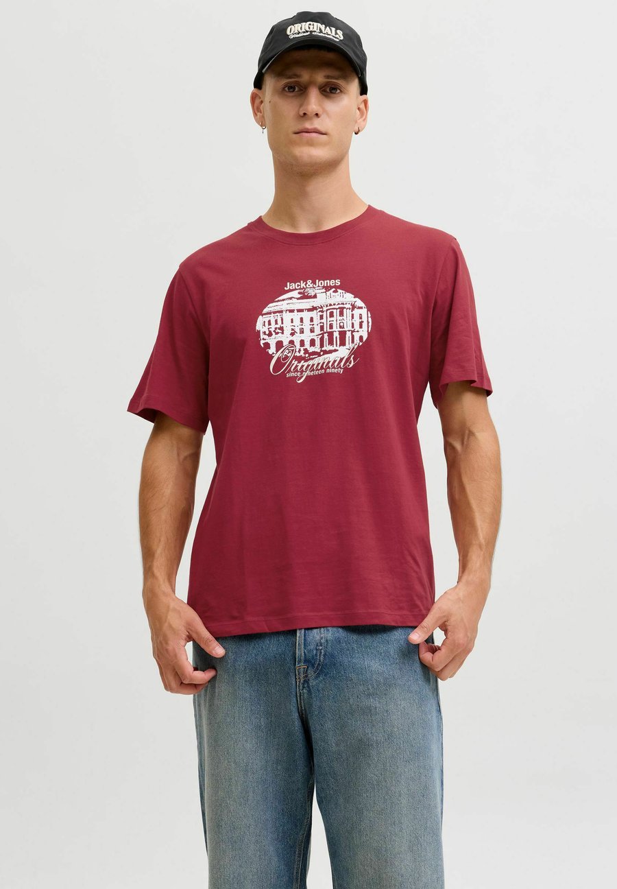 

Футболка Jack & Jones Print T-shirt, Tibetan Red/Mottled Dark Red, Красный, Футболка Jack & Jones Print T-shirt, Tibetan Red/Mottled Dark Red