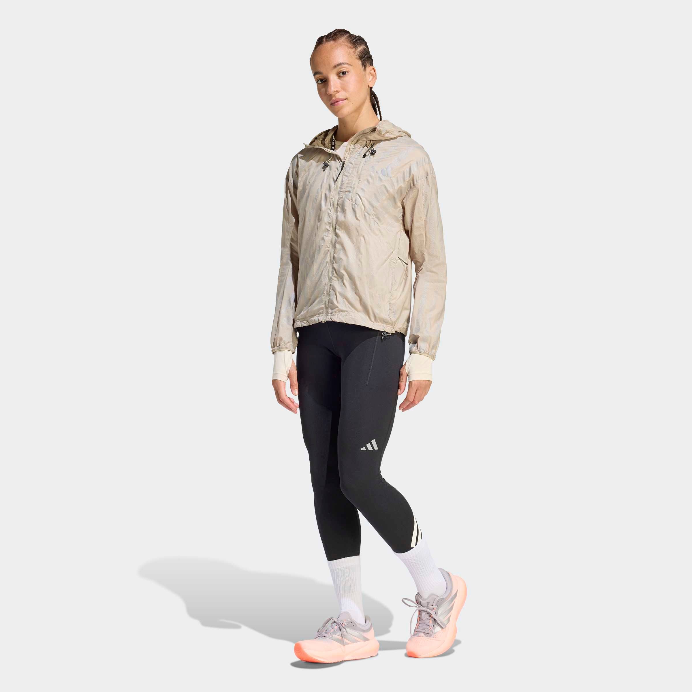Adidas Performance Футболка Performance в бежевом цвете — фото 3