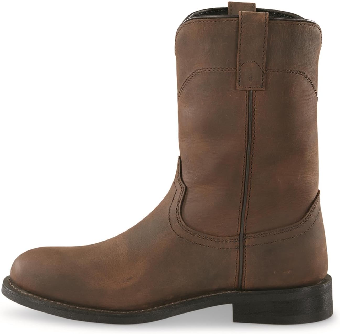 Мужские водонепроницаемые сапоги Guide Gear Western Wellington 2.0 10; ковбойские сапоги Rodeo из кожи, водонепроницаемая обувь, коричневый — фото 4