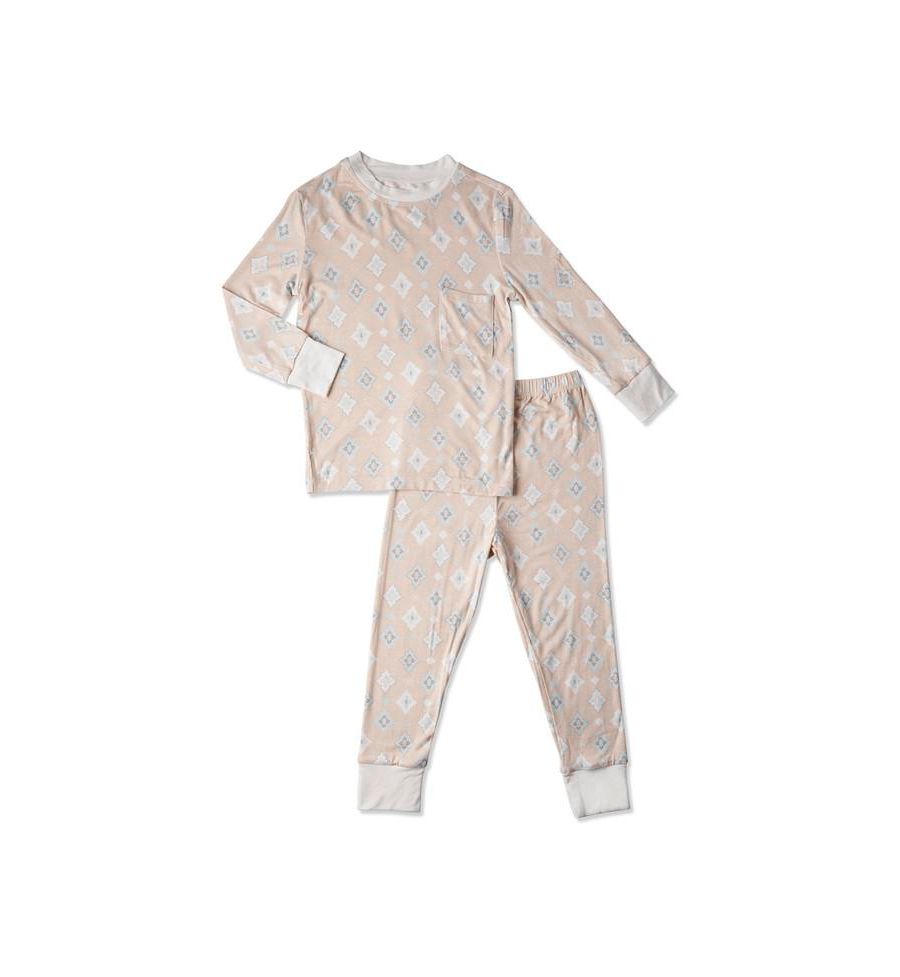 

Пижама Emerson с длинными рукавами, облегающая, из двух частей Everly Grey, Mosaic