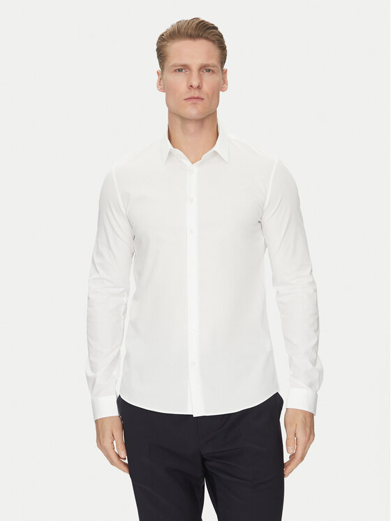 

Рубашка облегающего кроя K10K114299 Calvin Klein, белый