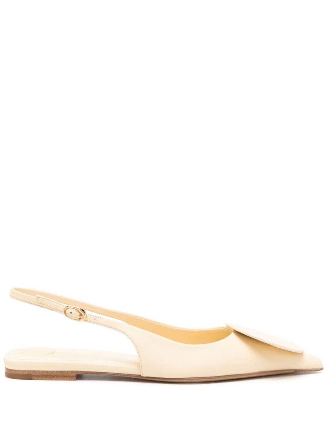 Jacquemus балетки Les Slingback Duelo Plates, нейтральный цвет
