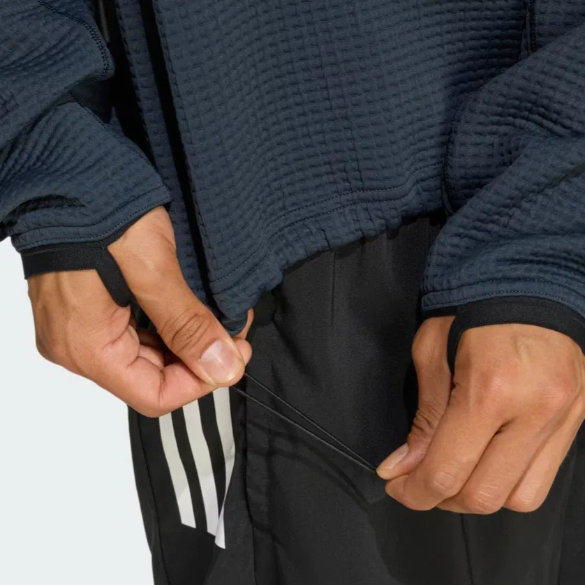 Толстовка с круглым вырезом Adi365 Running CLIMAWARM+ Adidas, Black — фото 4