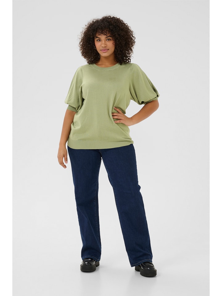 

Зеленый свитер KAFFE curve