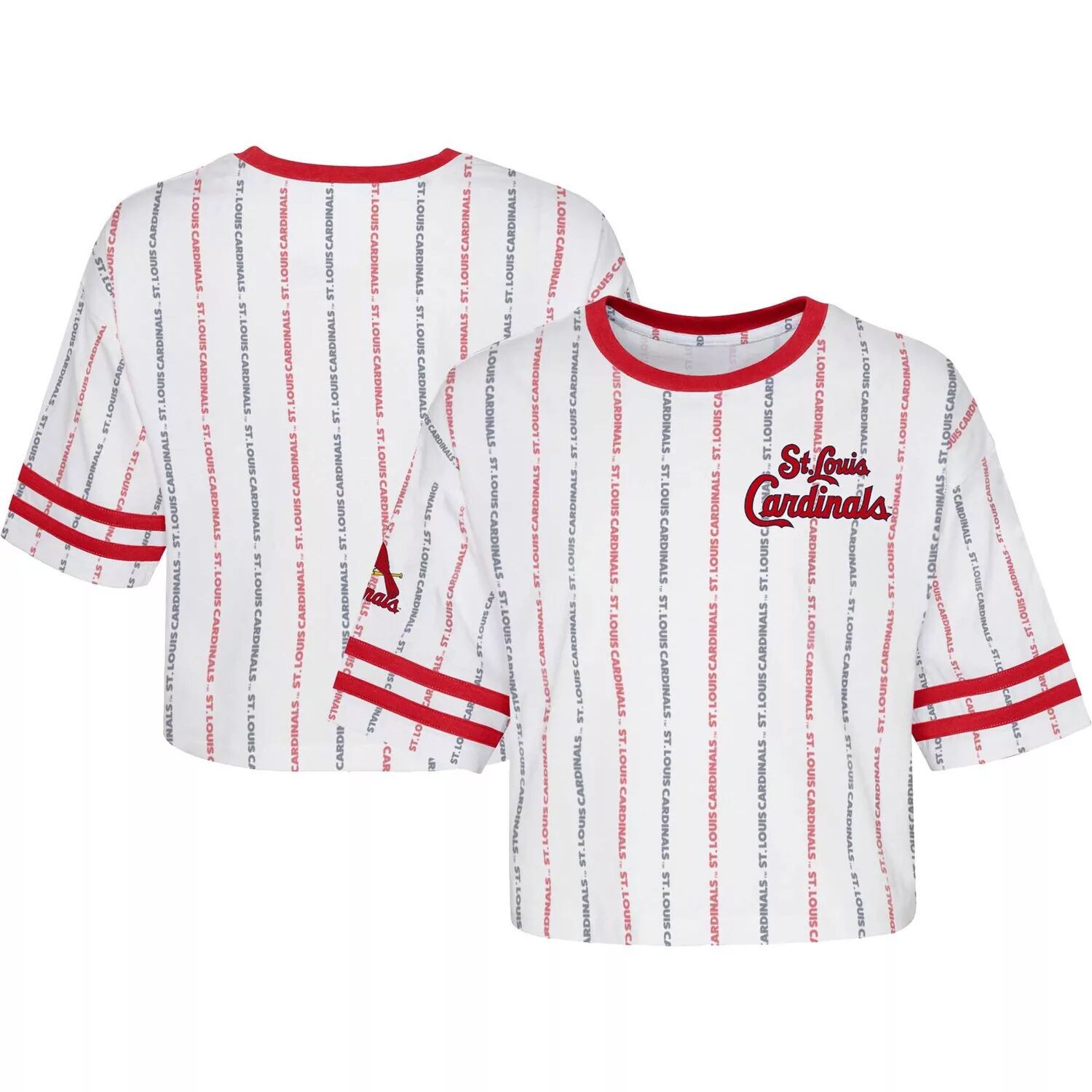 

Молодежная белая футболка St. Louis Cardinals в полоску для девочек Outerstuff, Белый, Молодежная белая футболка St. Louis Cardinals в полоску для девочек Outerstuff