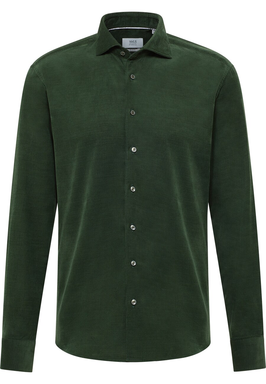 

Приталенная рубашка на пуговицах ETERNA SLIM FIT, цвет Green/Dark green
