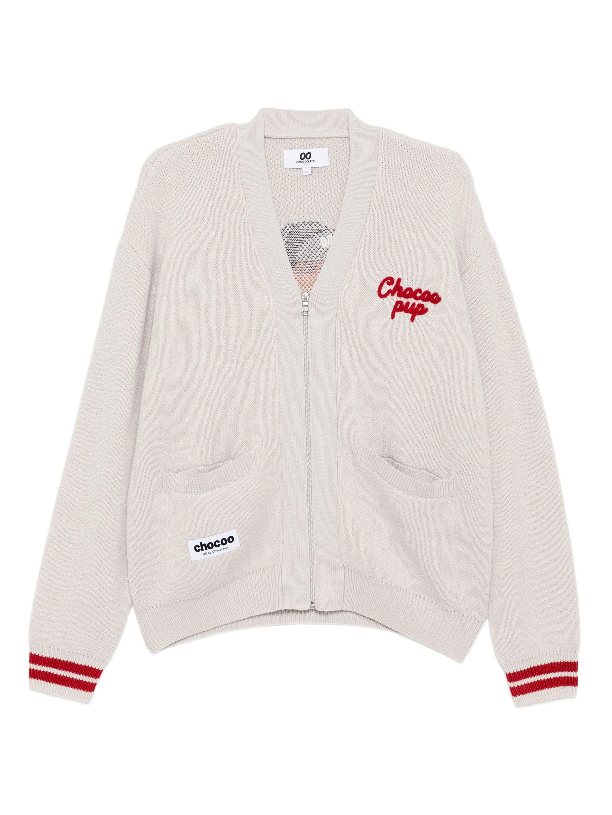 

Кардиган вязки интарсия Chocoolate, серый