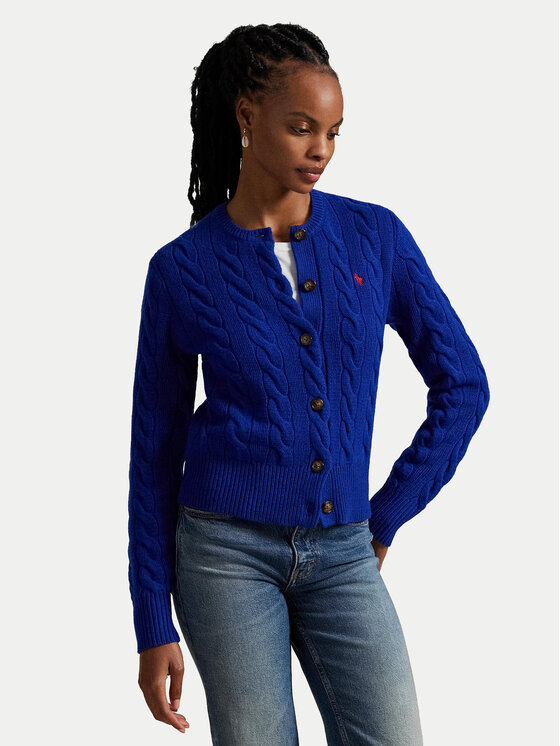 

Кардиган slim fit 211972104010 Polo Ralph Lauren, синий