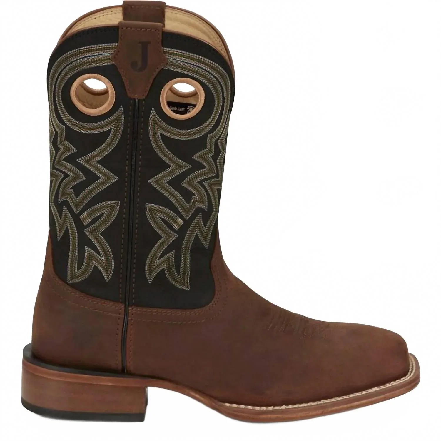 Justin Boots Мужские кожаные ковбойские сапоги с квадратным носком, цвет орех