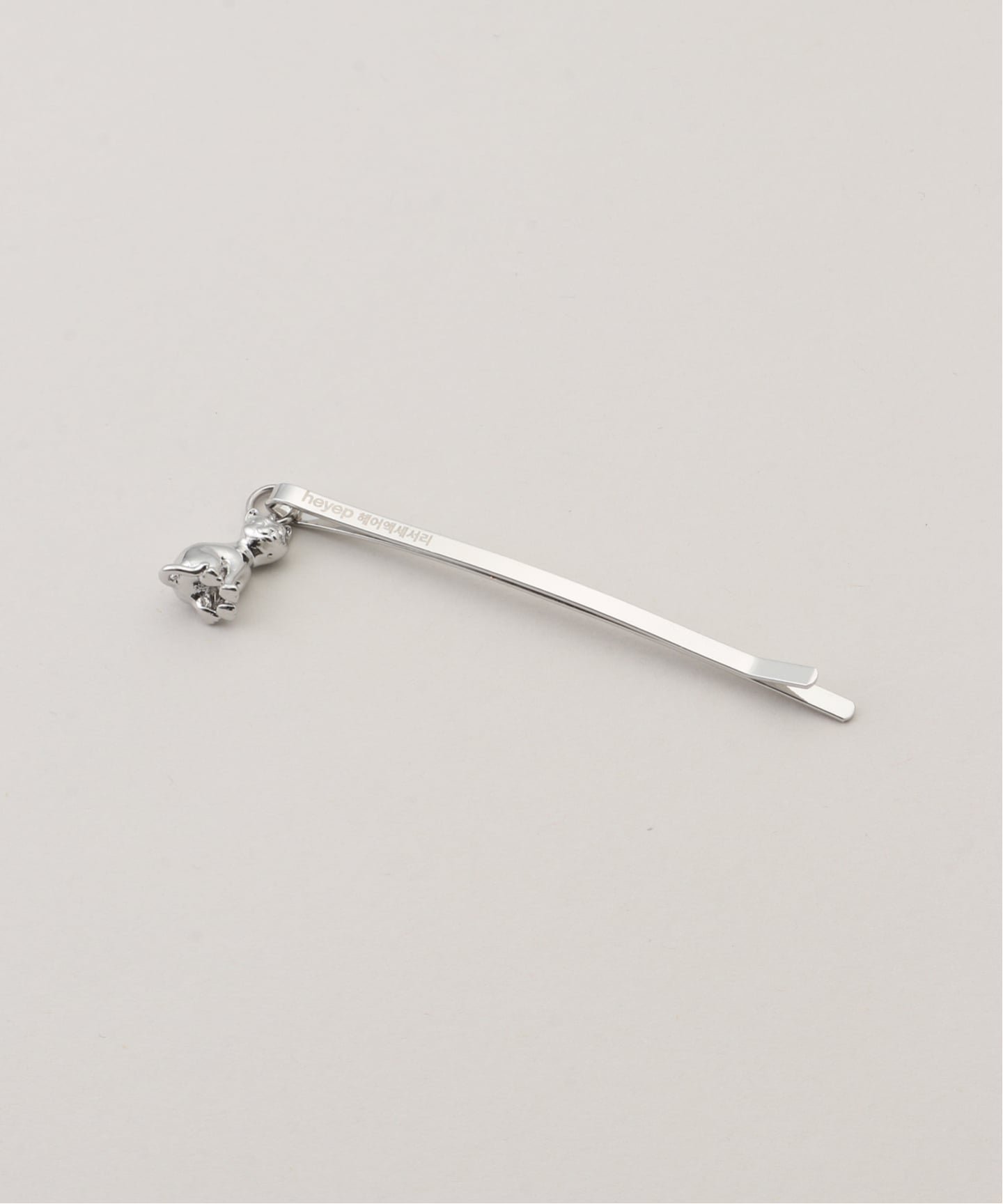 Heyep/ Заколки для волос с подвеской в виде кошки Heyep Grise, Silver — фото 2