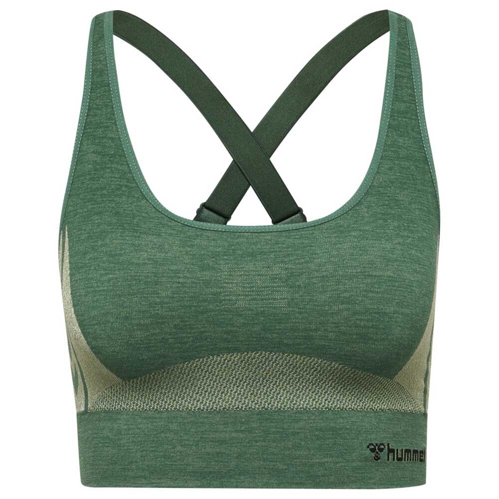 

Спортивный бюстгальтер Hummel Cleaa Sports Seamless, зеленый