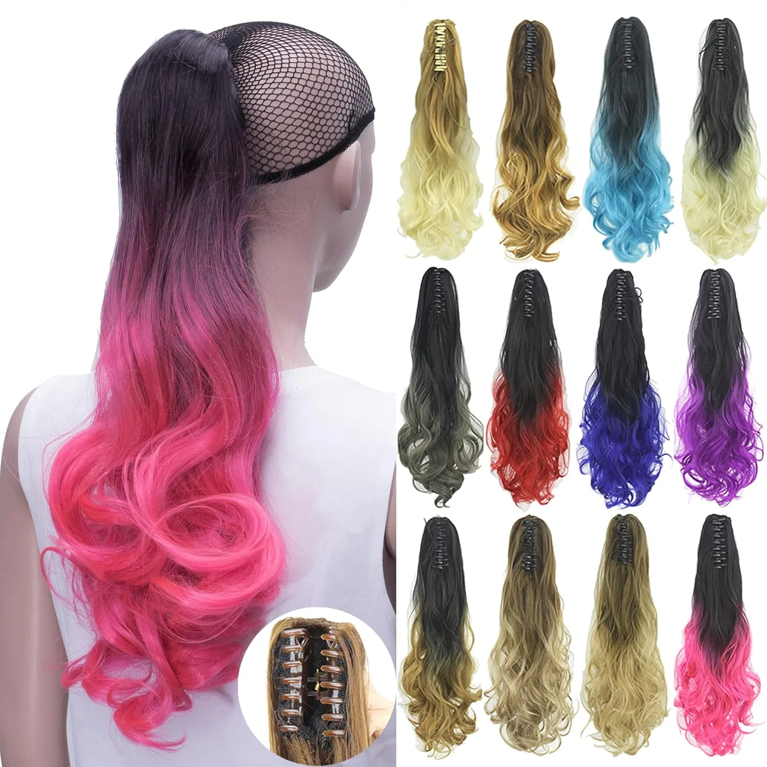 Накладной хвост на крабе «Ombre Pink» от IMISSU Imissu, Ombre Pink
