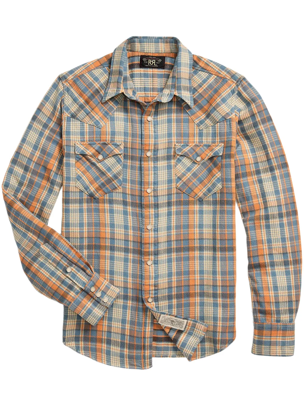 

Клетчатая рубашка на пуговицах Ralph Lauren Rrl, синий