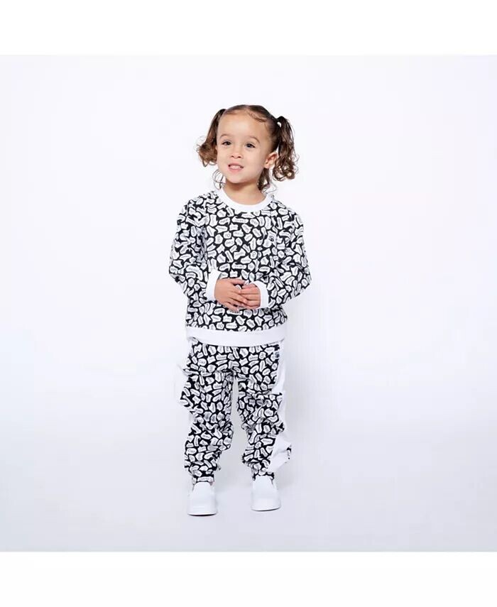 

Детский комплект из толстовки и джоггеров Mixed Up Clothing, черный