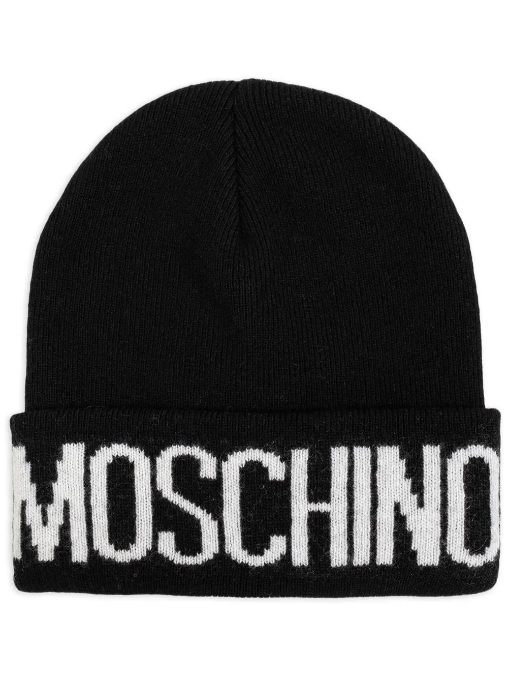 

Шапка бини с логотипом Moschino, черный