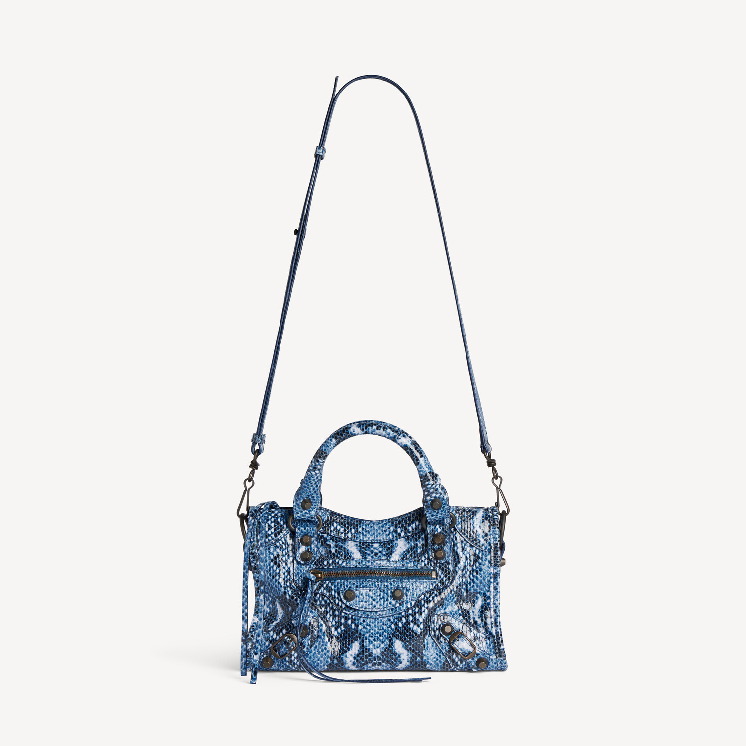 Женская мини-сумка le city синего цвета BALENCIAGA, синий — фото 4