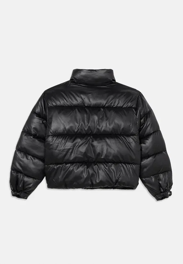 Пуховик Minime shiny puffer jacket Calvin Klein Jeans, черный — фото 2