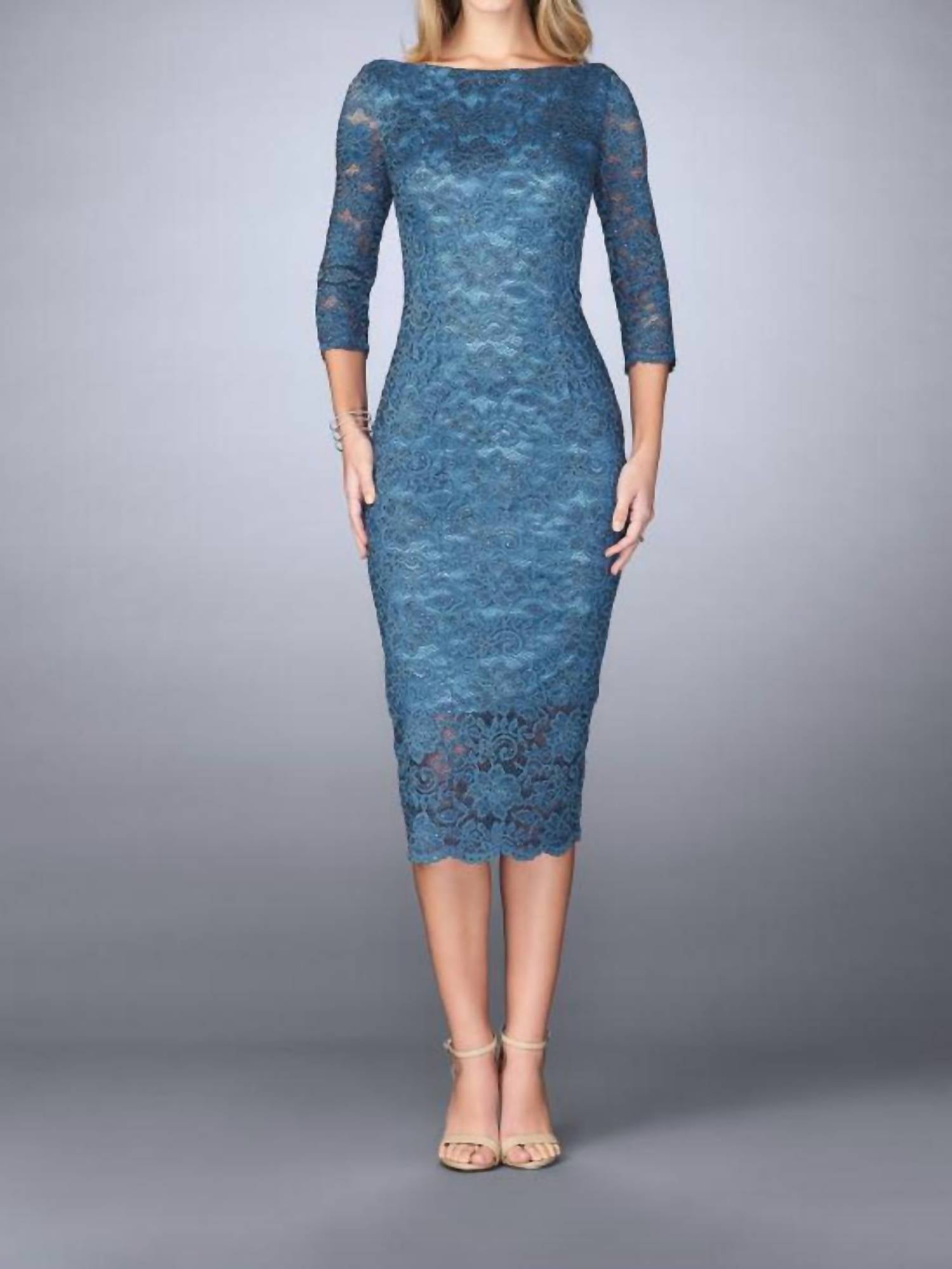 

Женское платье La Femme, цвет slate blue