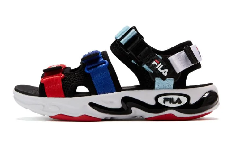 FILA KIDS Детские сандалии anti kick черные огненно-красные