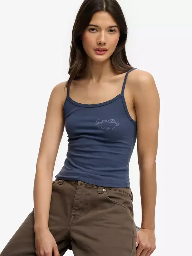 Топ Athletics Essentials Cami Top, Lauren Navy Superdry — фото 4