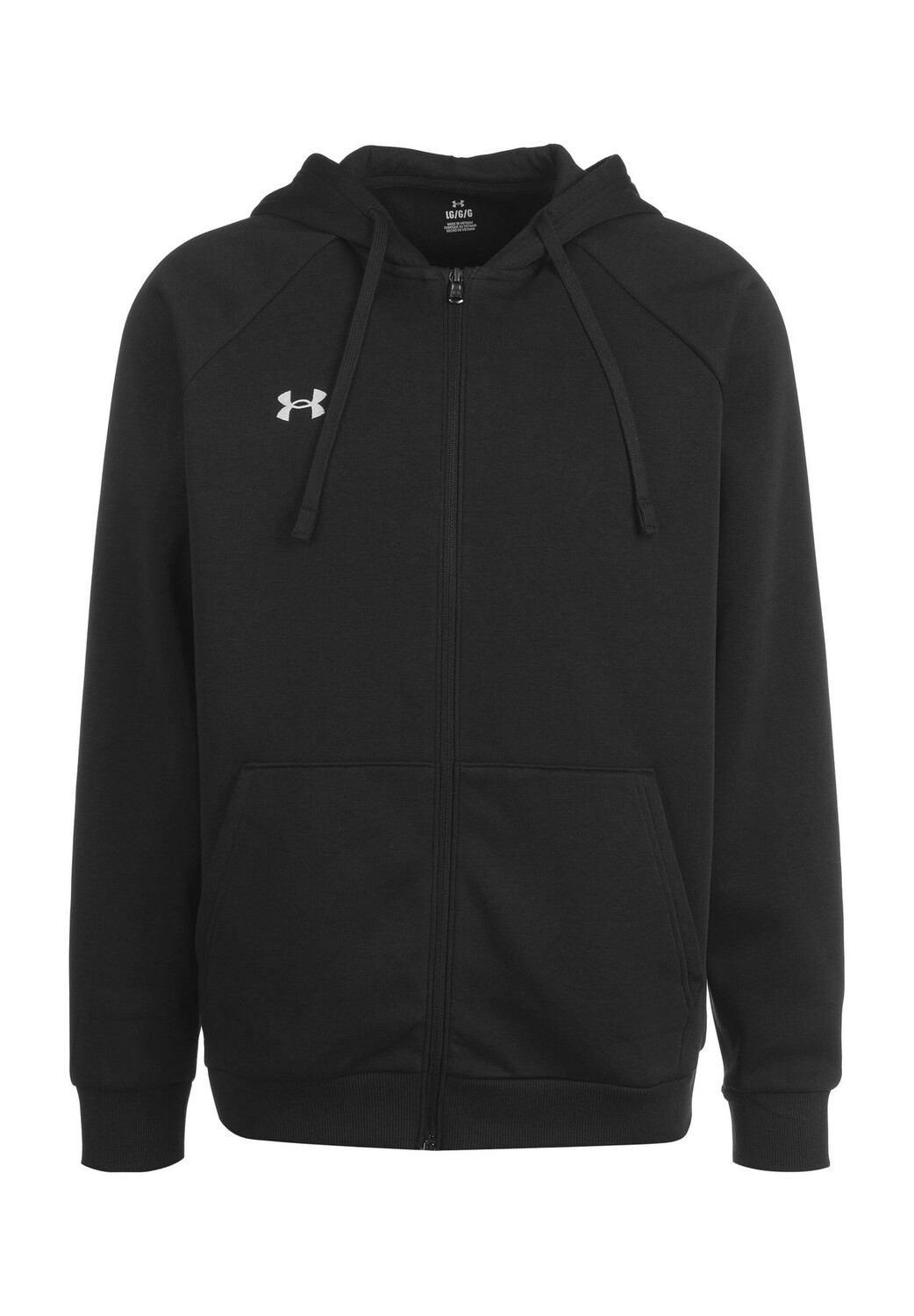 

Куртка тренировочная, рукава реглан, манжеты в рубчик, мужская UNDER ARMOUR, черный