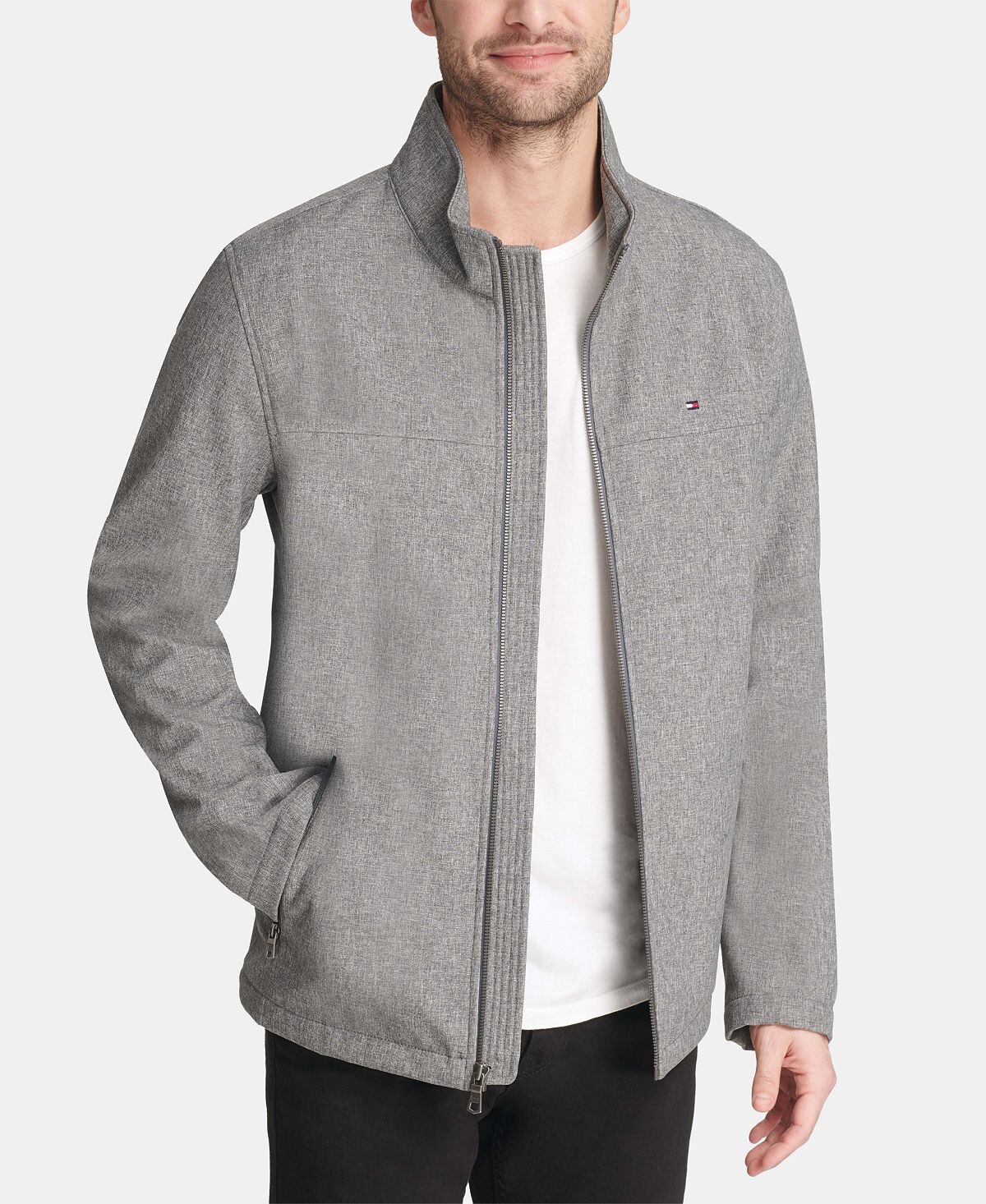 

Классическая куртка Soft-Shell на молнии спереди Tommy Hilfiger